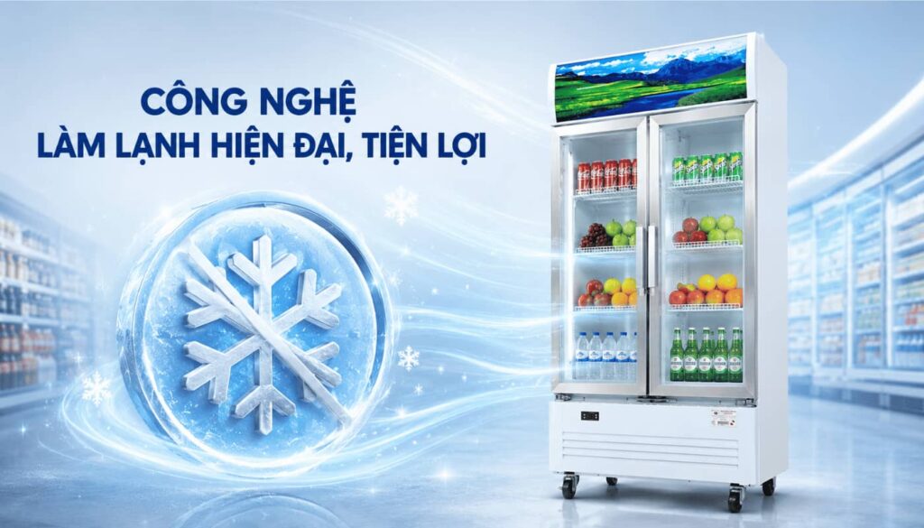 Công nghệ NoFrost tủ mát Sanaky VH-6009HP
