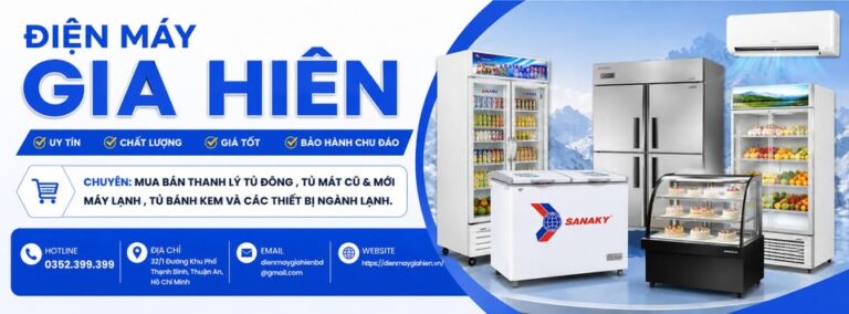 Tủ đông mới tại Điện máy Gia Hiên