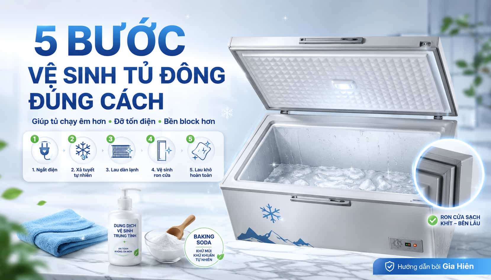 Cách vệ sinh tủ đông đúng cách