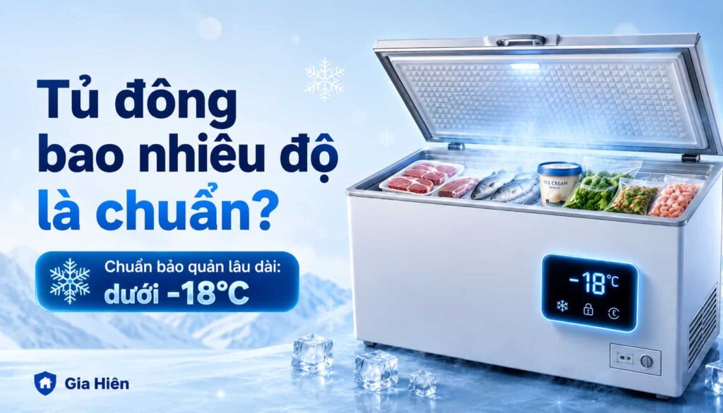 Tủ đông bao nhiêu độ là chuẩn? Cách chỉnh đúng cho từng loại hàng